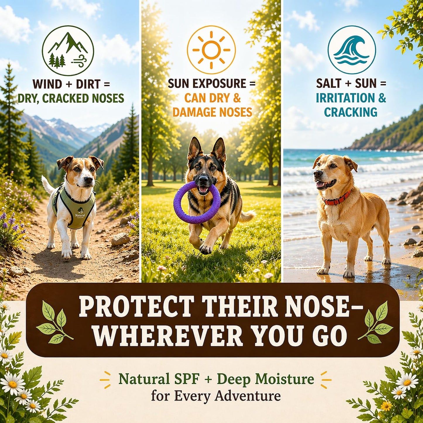 Authentic Natural Dog Company snout protector stick for healing crusty noses