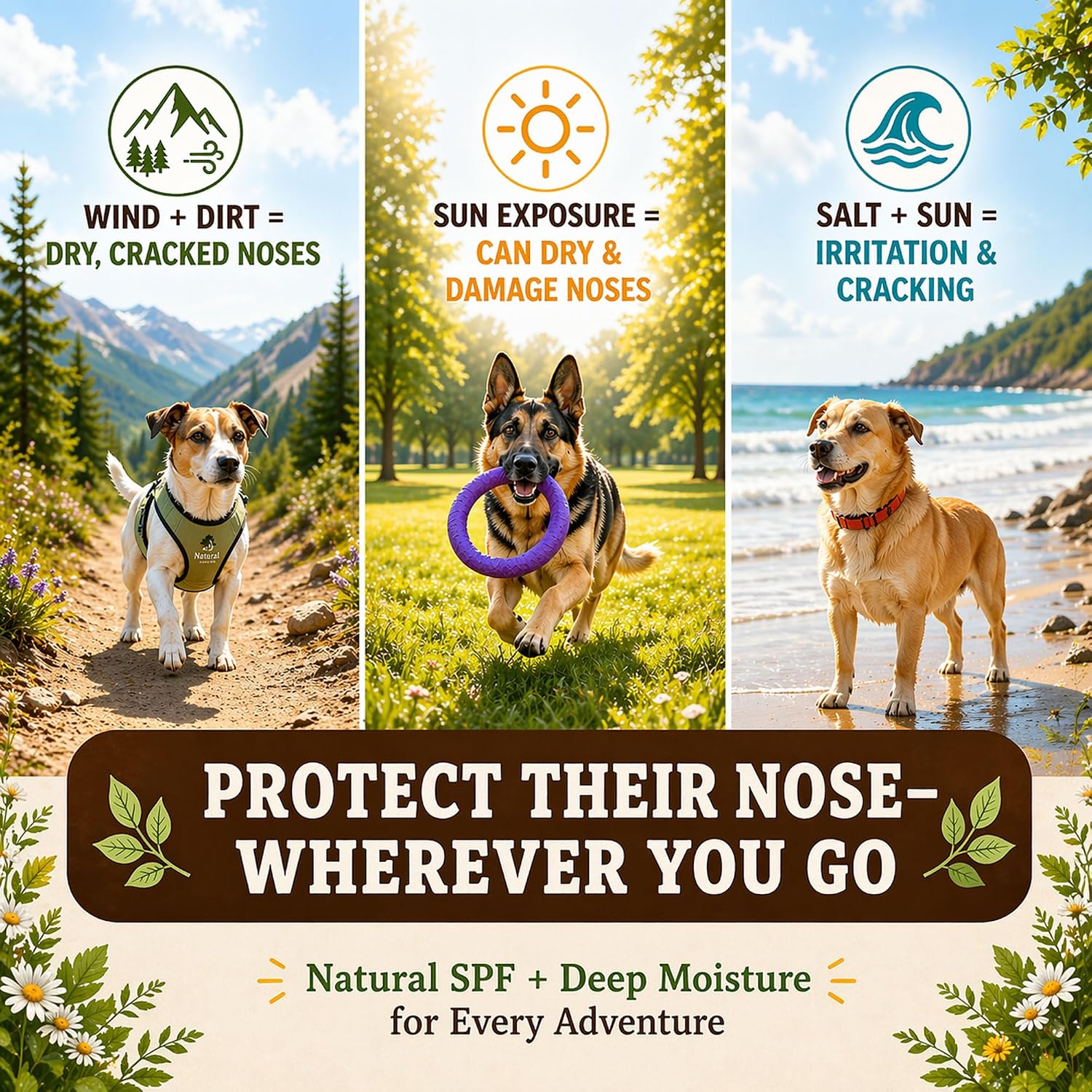Authentic Natural Dog Company snout protector stick for healing crusty noses