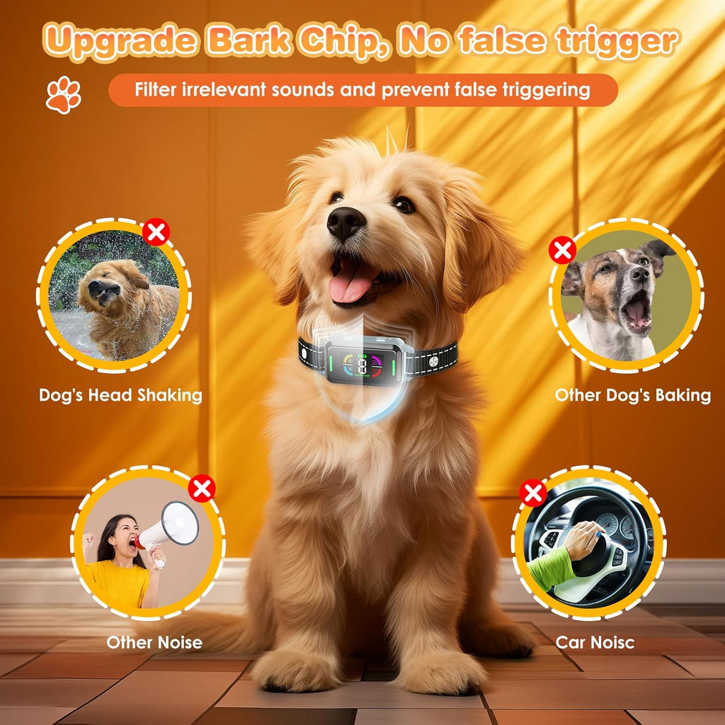 Dinjoo waterproof dog collar digital display