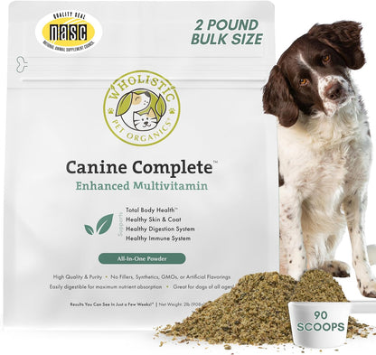 Wholistic Pet Organics Canine Complete - Dog Multivitamin Powder - 1 Lb - Daily Dog Vitamins and Supplements for Homemade Food - Immune System, Skin, Coat & Overall Health - All Breeds - 45 Scoops - Image 11