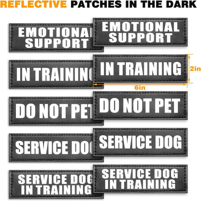 WINSEE tactical training dog harness for German Shepherds and large breeds side profile