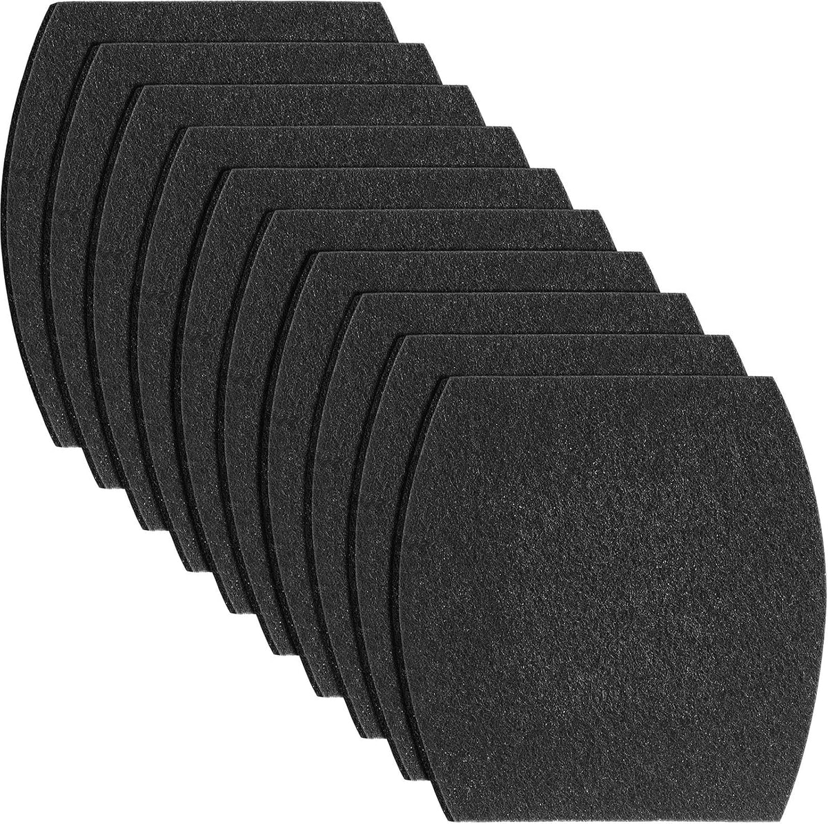 Jecery activated carbon cat litter box replacement filters pack front view for odor elimination.