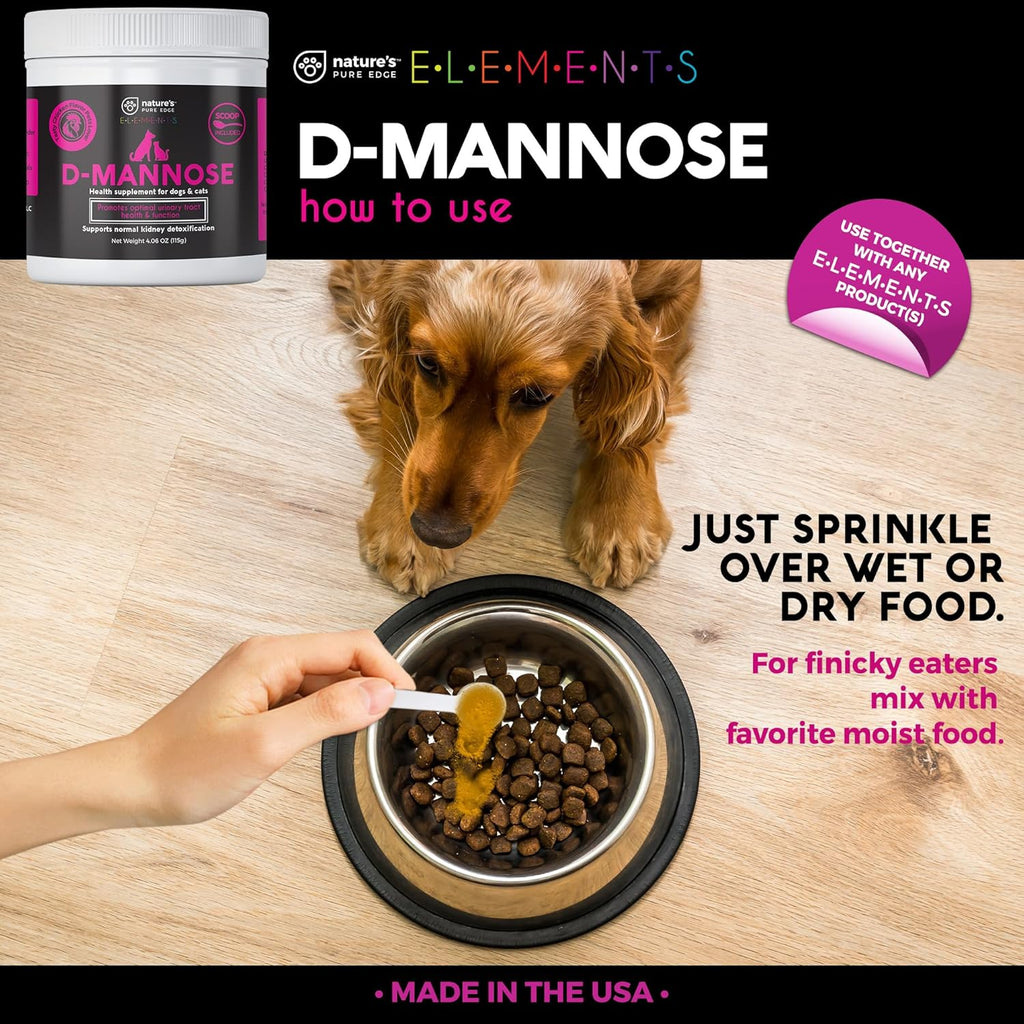 Nature's Pure Edge D-Mannose package with measuring scoop