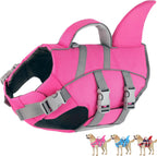 Dogcheer Harness-Style Dog Life Jacket Shark, Reflective American Flag Dog Life Vest for Swimming Boating, High Buoyancy Pet Swim Vest for Small Medium Large Dogs - USA Flag, L - Image 14