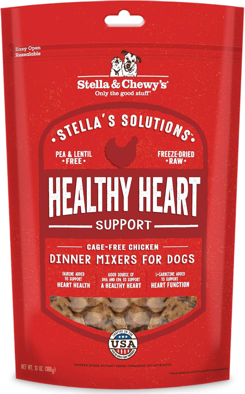 Stella & Chewy's - Stella's Solutions Skin & Coat Boost - Grass-Fed Lamb & Wild-Caught Salmon Dinner Morsels - Freeze-Dried Raw, Protein Rich, Grain Free Dog Food - 4.25 oz Bag - Image 9