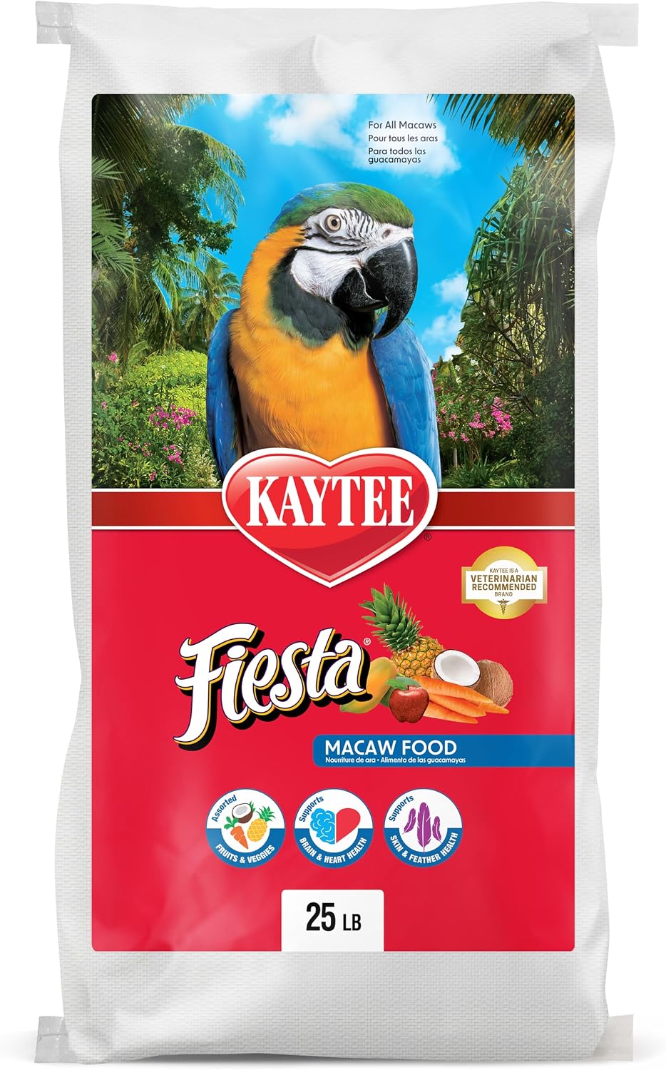 Kaytee Fiesta Macaw Food, Nutritious and Fun Blend, Supports Skin, Feather, Digestion, Brain and Heart Health, 4.5 pounds - Image 13