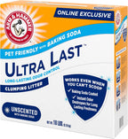 ARM & Hammer Ultra Last Clumping Cat Litter Unscented MultiCat 18 Lbs. Pet Friendly with Baking Soda Odor Control Litter - Image 13
