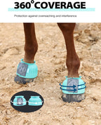 Harrison Howard horse protective gear showing thick shock absorbing rubber texture