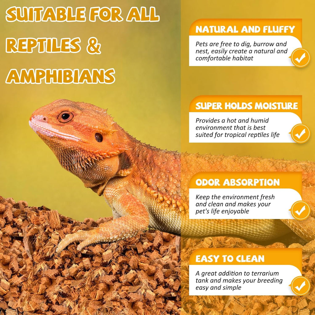 Legigo reptile compressed coconut substrate texture detail close up