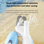 SHAOMABA blue small animal nail clipper illustrating the bright illumination light function.