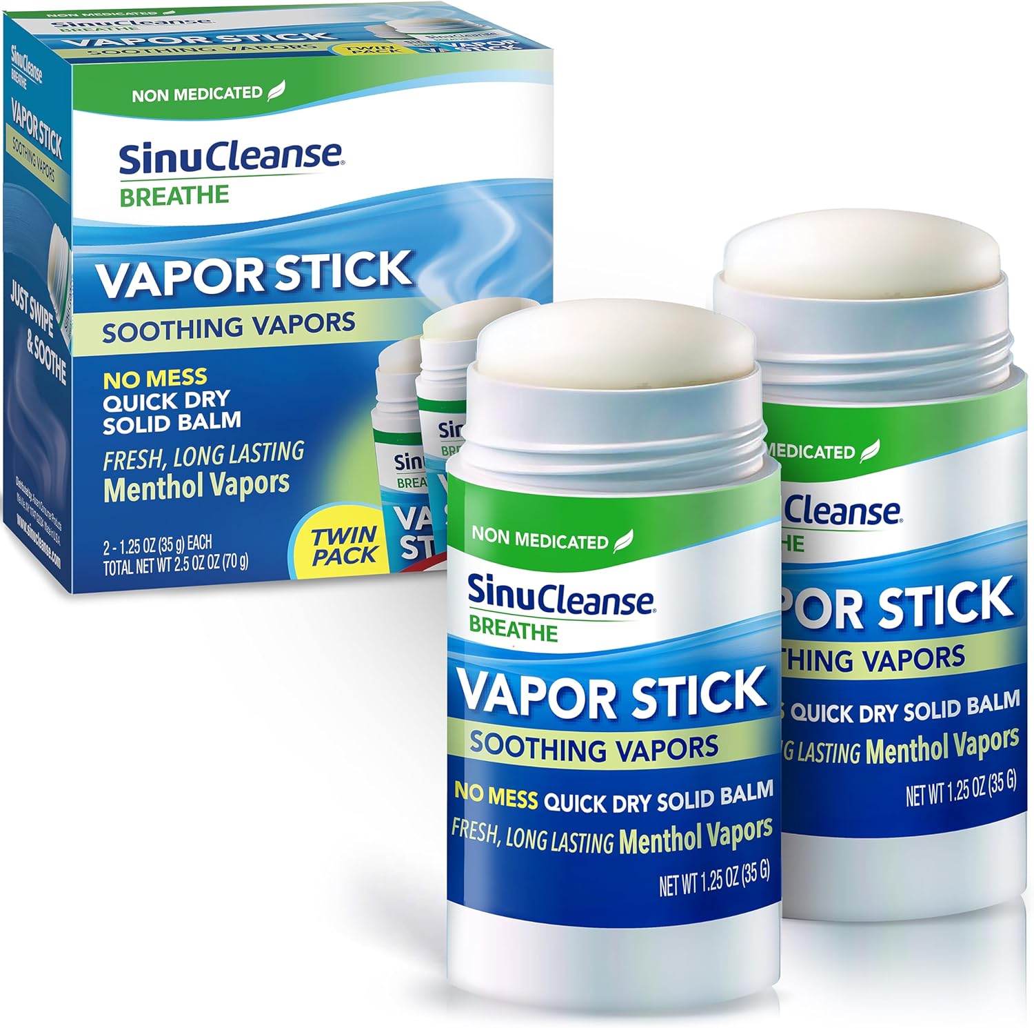 SinuCleanse Vapor Stick front view authentic USA imported balm