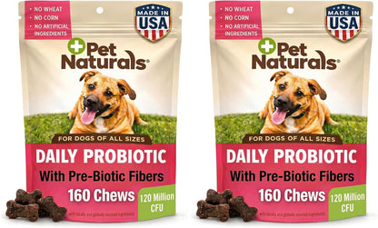 Pet Naturals Daily Probiotic Soft Chews for Dogs, Digestive and Immune Support Supplement, 1 Billion CFU Per Chew, Duck, 160 Count - Image 12
