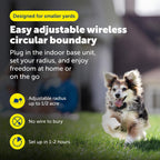 PetSafe wireless dog fence waterproof gray receiver collar with adjustable strap