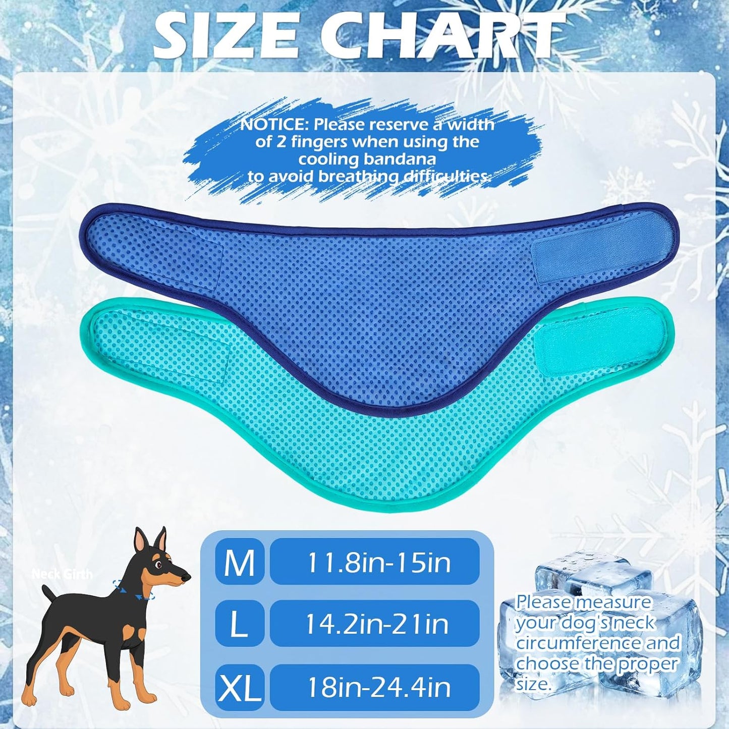 Expawlorer dog cooling bandana packaging view non toxic PVA material scarf