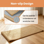 Side profile of Ordora cat scratcher demonstrating wood build