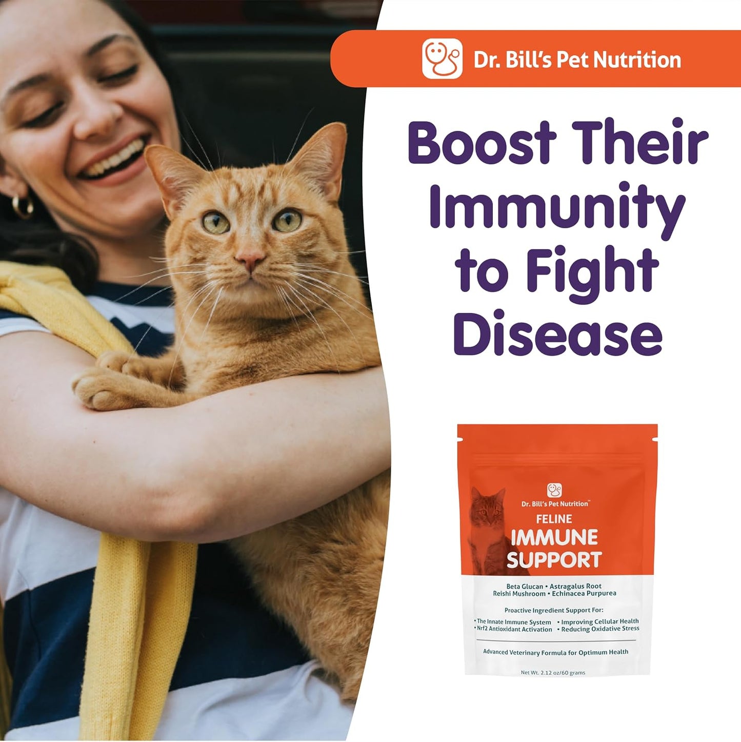 Premium USA imported cat immune support supplement
