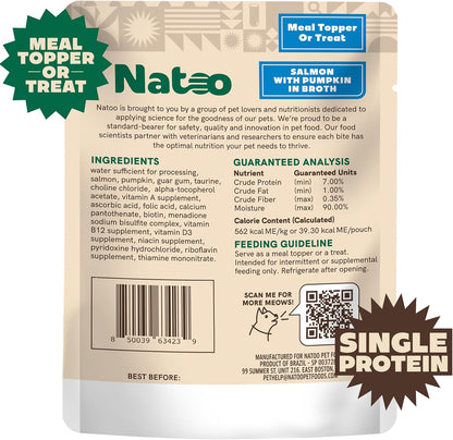 USA imported Natoo cat food topper 2.4 ounce pouch