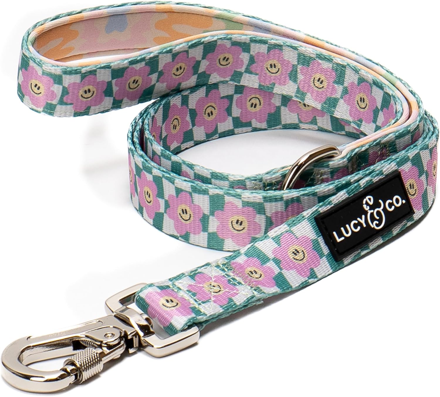 High end imported American dog walking leash with secure locking mechanism.