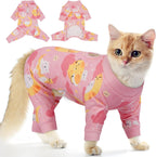 PUMYPOREITY Cat Hair Sticky Shirt - Breathable & Lightweight, Reduces Shedding Fur Pajamas, Prevents Licking Wounds After Surgery, Cat Sweaters - Soft & Machine Washable, Blue, M - Image 11