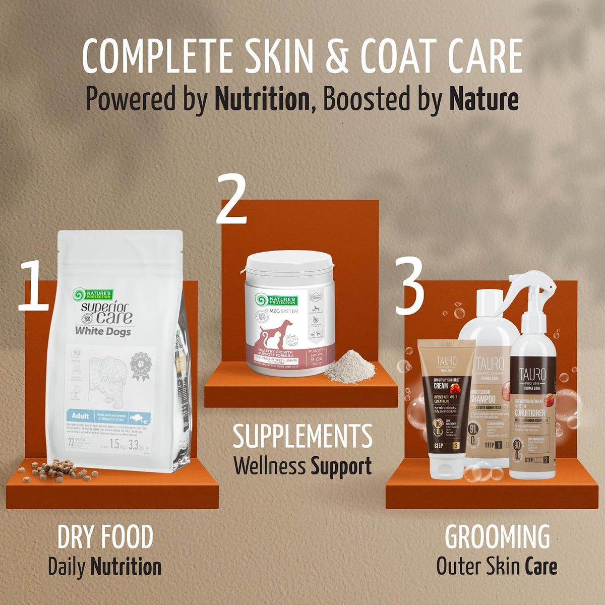 Premium imported Tauro Pro Line derma care cream texture and container.