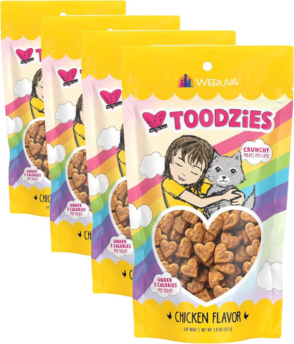 Weruva BFF Toodzies, Chicken and Salmon Crunchy Cat Treats, 2oz Bag - Image 10