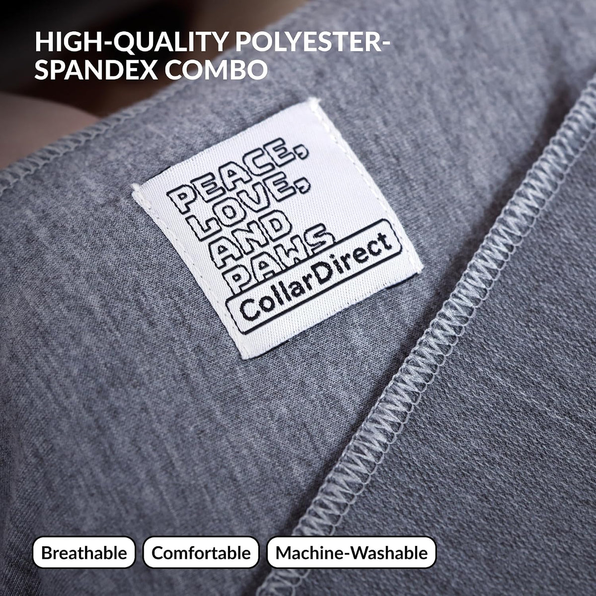 Top view of the CollarDirect adjustable pet sling fabric