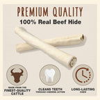 Cadet long lasting rawhide rolls single ingredient dog chews