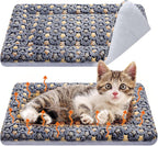VitalCozy 2 Pack Self Warming Cat Mat Self Heating Pad Bed Reversible Machine Washable Reflects Body Heat Warm Thermal Pet Pad Crate Blanket for Feral and Indoor Cat (Star,17'' X 17'') - Image 9
