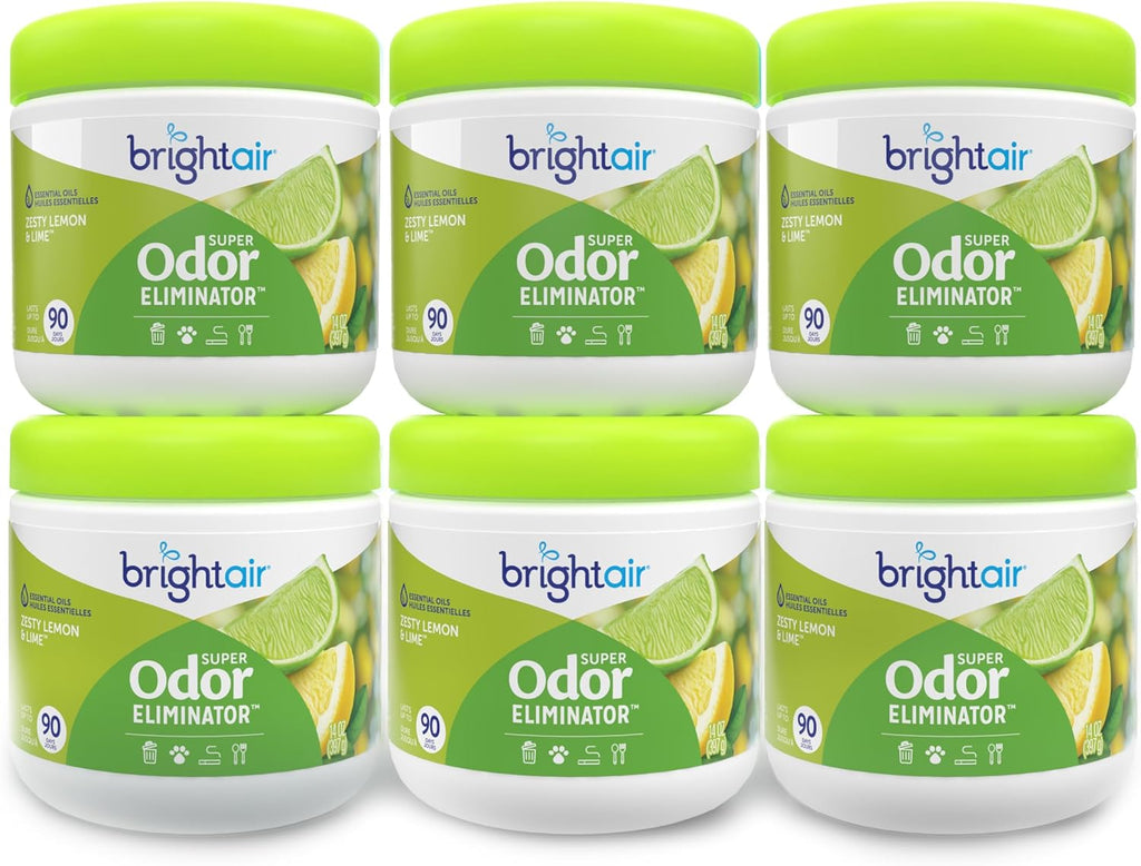 Bright Air 14 oz. Super Odor Eliminator, for Medium-Size Spaces, Cool Citrus Scent, Case of 6, Air Freshener, Natural Essential Oils, Lasts Up to 90 Days Each - Image 11
