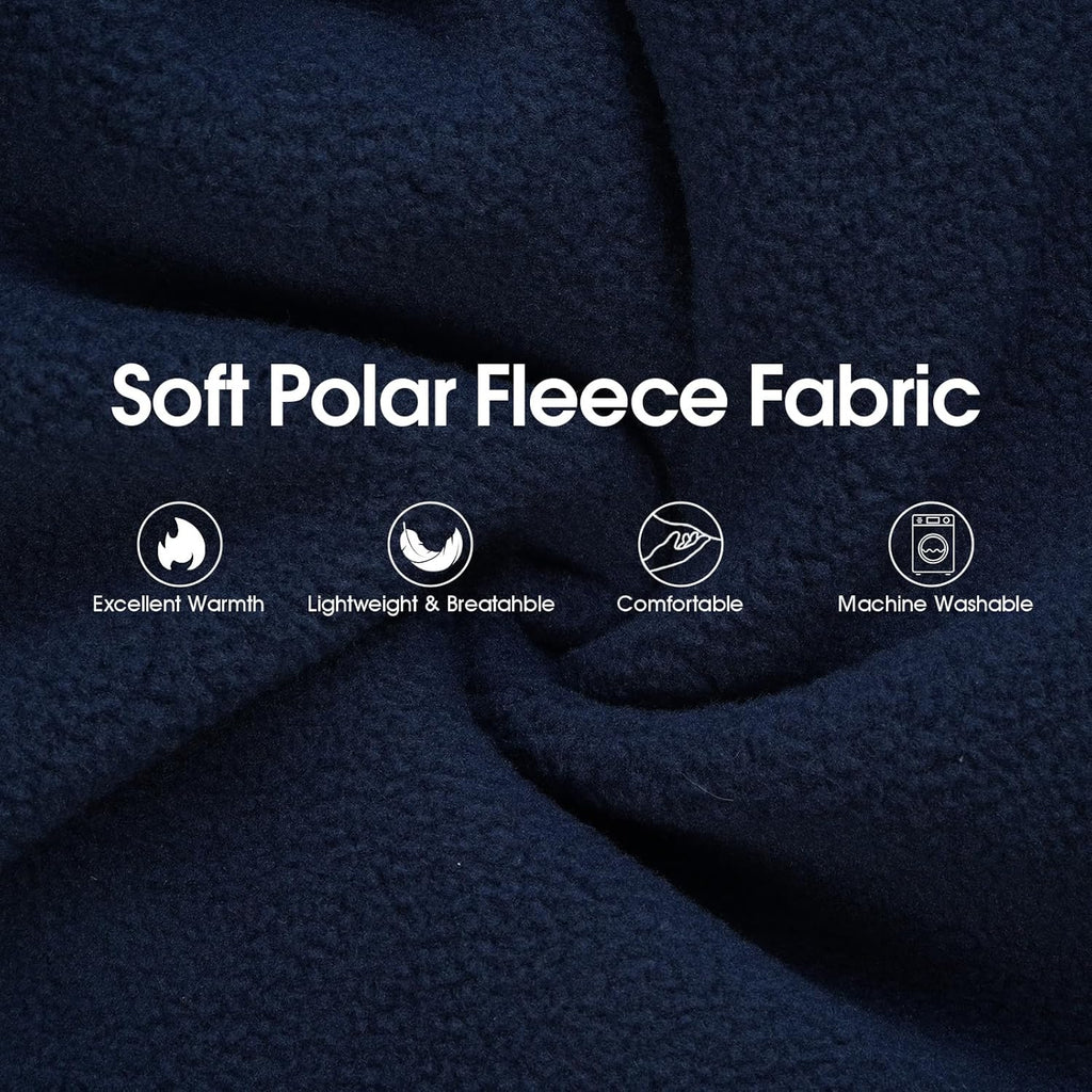 IECOii dark blue warm pet sweatshirt featuring functional hood