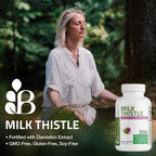 Bronson Milk Thistle Silymarin Marianum & Dandelion Extract, 120 Capsules - Image 3