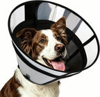 Upgraded Dog Cone Collar for Dogs After Surgery, Soft Transparent Pet Recovery Collar for Large Medium Small Dogs, Depth Adjustable Dog Cone Collar, Elizabethan Collar (L, Black) - Image 9