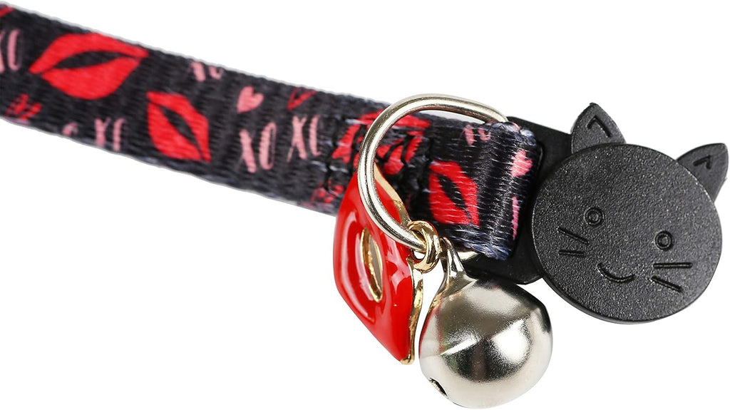 BoomBone adjustable extra small dog collar showing pattern details