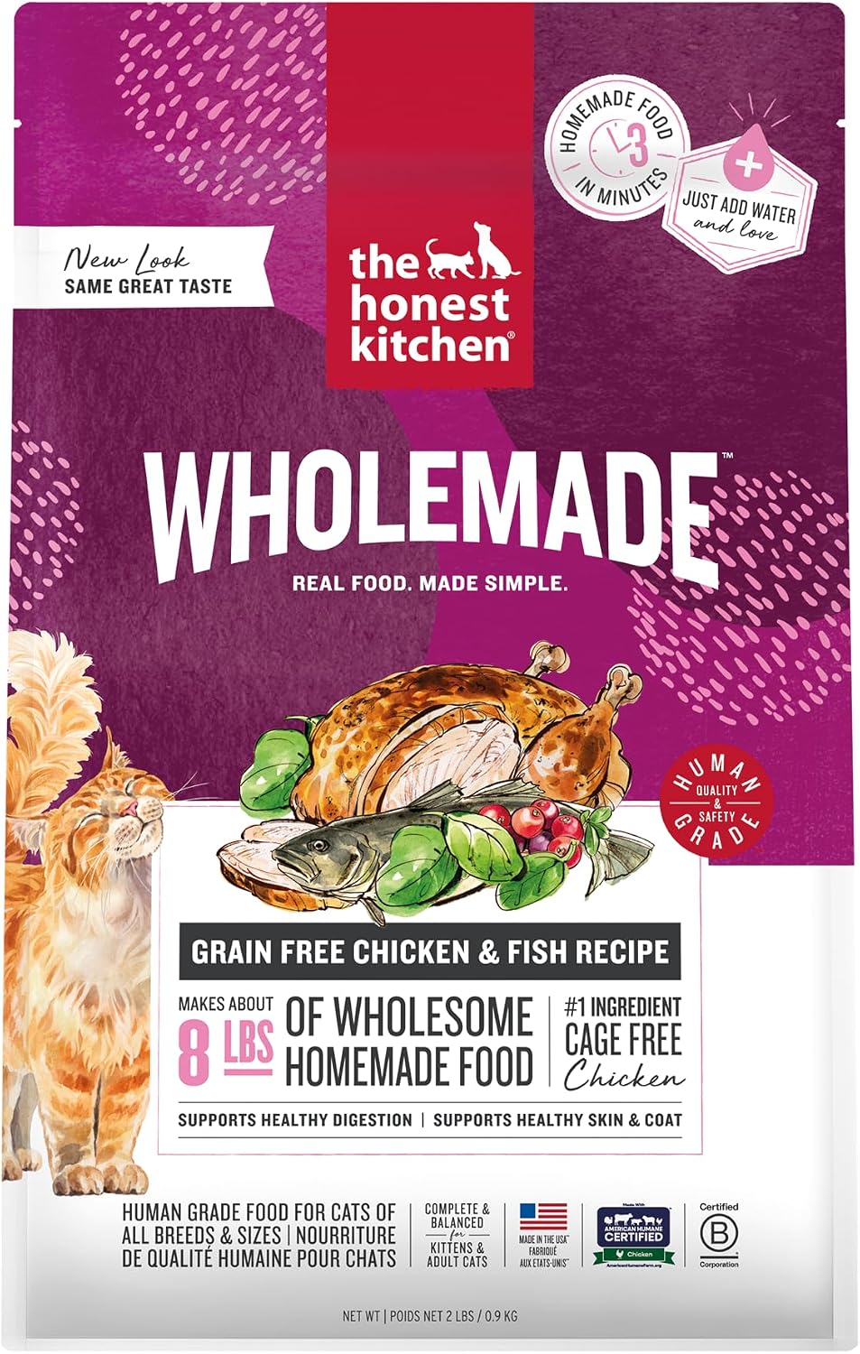 The Honest Kitchen Human Grade Dehydrated Grain Free Chicken Cat Food 4 Pound (Pack of 1) - Image 9