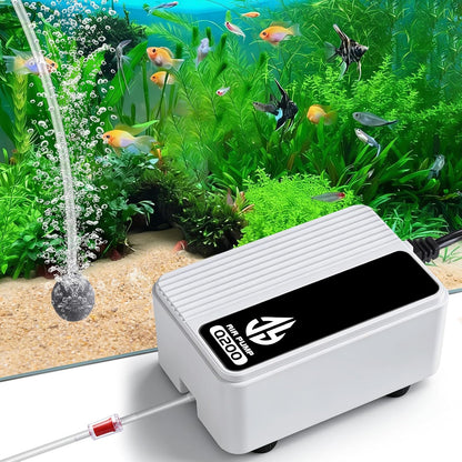 Aquarium Air Pump, Quiet Powerful Fish Tank Air Pump, Adjustable Fish Tank Bubbler with Air Stone, 2.3W/5.5W/8W Bubbler for Aquarium Fish Tank for Small Medium Large Fish Tank Up to 200 Gallon - Image 9
