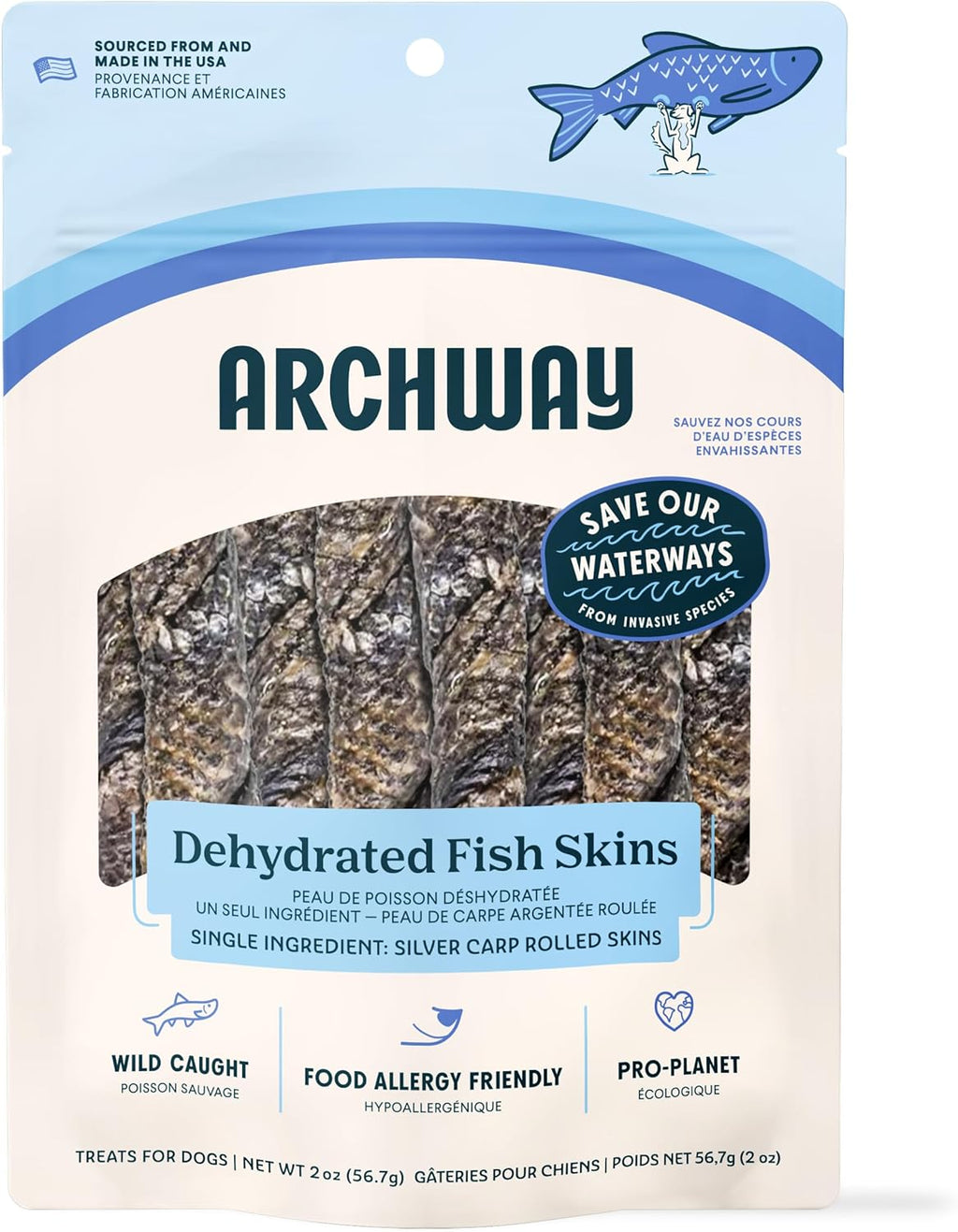 ARCHWAY Dehydrated Silver Carp Fish Maw Single Ingredient Dog Treat - Omega-Rich Wild Caught - High Protein, Simple Ingredients Healthy Dog Treats - Hypoallergenic, Gluten-Free - USA Made (2.5 oz) - Image 10