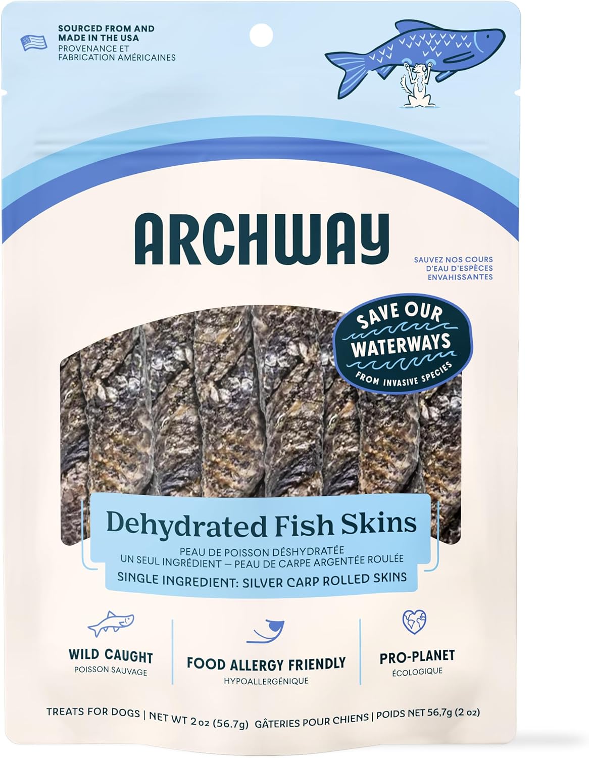 ARCHWAY Dehydrated Silver Carp Fish Maw Single Ingredient Dog Treat - Omega-Rich Wild Caught - High Protein, Simple Ingredients Healthy Dog Treats - Hypoallergenic, Gluten-Free - USA Made (2.5 oz) - Image 10