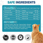 Daily vitamin B and brewer's yeast cat chewable tablets for pest resistance