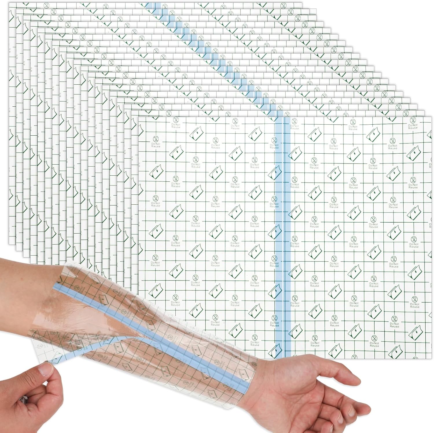 Divina Vitae 25 Pcs Waterproof Bandages front view of packaging for wound care.