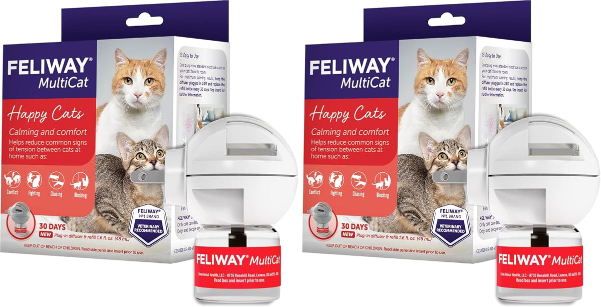 FELIWAY MultiCat 30 Day Cat Calming Plug In Pheromone Diffuser Starter Kit, 48ml - Helps Reduce Conflicts and Signs of Tension in Multi-Cat Households - Image 10