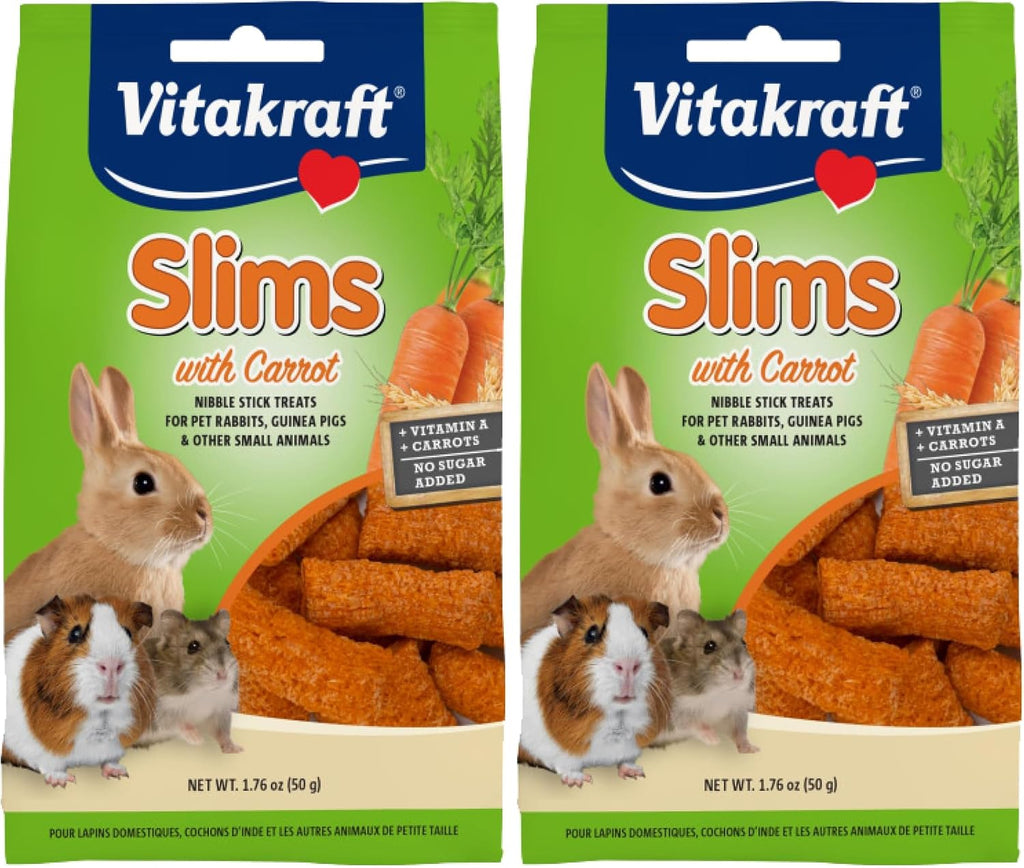 Vitakraft Slims Carrot Small Animal Treats - Light, Healthy Food Bites - Crispy Carrot Treats for Rabbits, Guinea Pigs, Hamsters & Chinchillas (10oz) - Image 13
