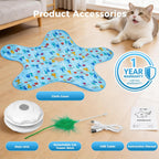 Premium imported automated cat fitness toy with built-in realistic birdcall sound features