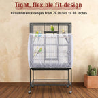 Breathable mesh bird cage accessory packaging layout