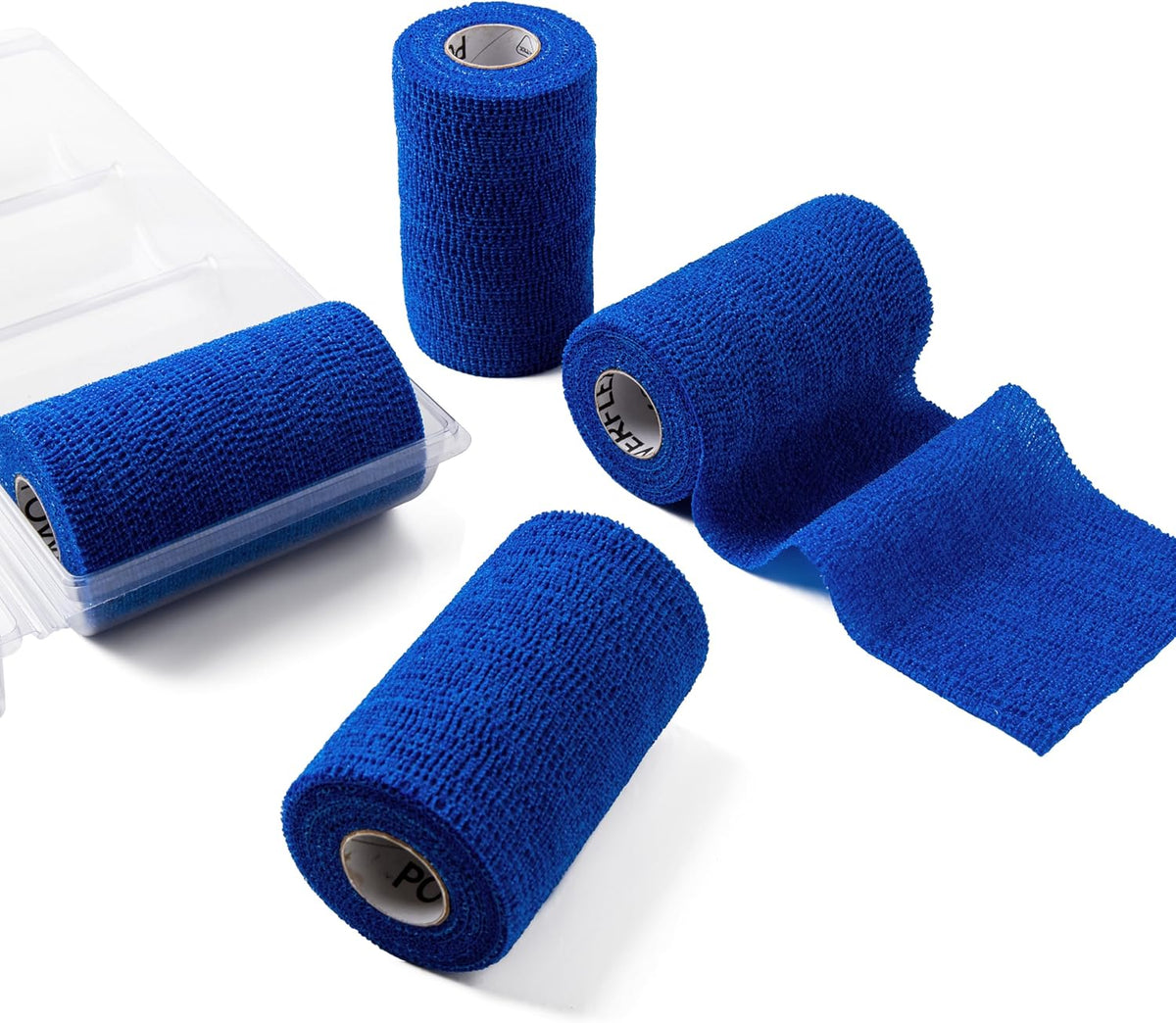Veterinary medical supplies Ovik Health self adhering wrap in blue