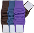 MICOOYO male dog belly bands front view pack of three reusable diapers