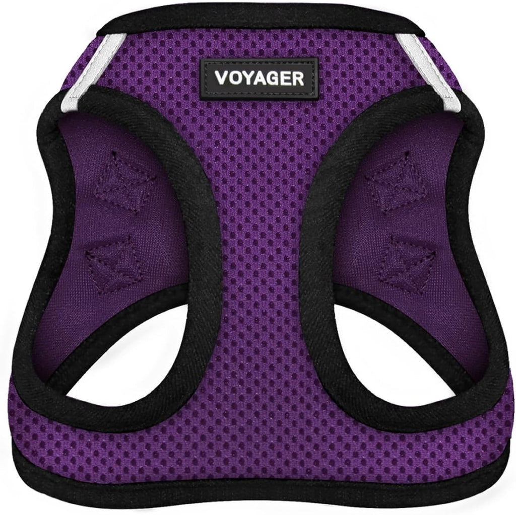 Best Pet Supplies - All Weather Mesh / Plush, Reflective, No Pull Harness for Small, Medium Dogs, Cats - Secure with Hook & Loop Fastener, Buckle, Double D-Rings - Black/Black Trim, S - Image 12