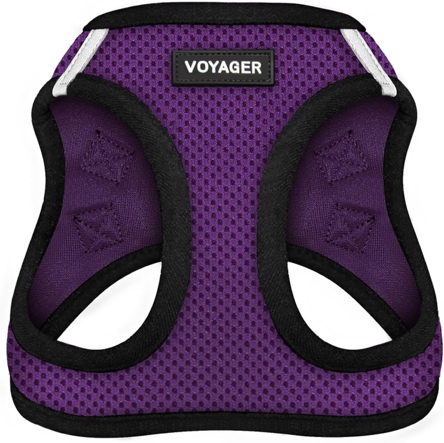 Best Pet Supplies - All Weather Mesh / Plush, Reflective, No Pull Harness for Small, Medium Dogs, Cats - Secure with Hook & Loop Fastener, Buckle, Double D-Rings - Black/Black Trim, S - Image 12