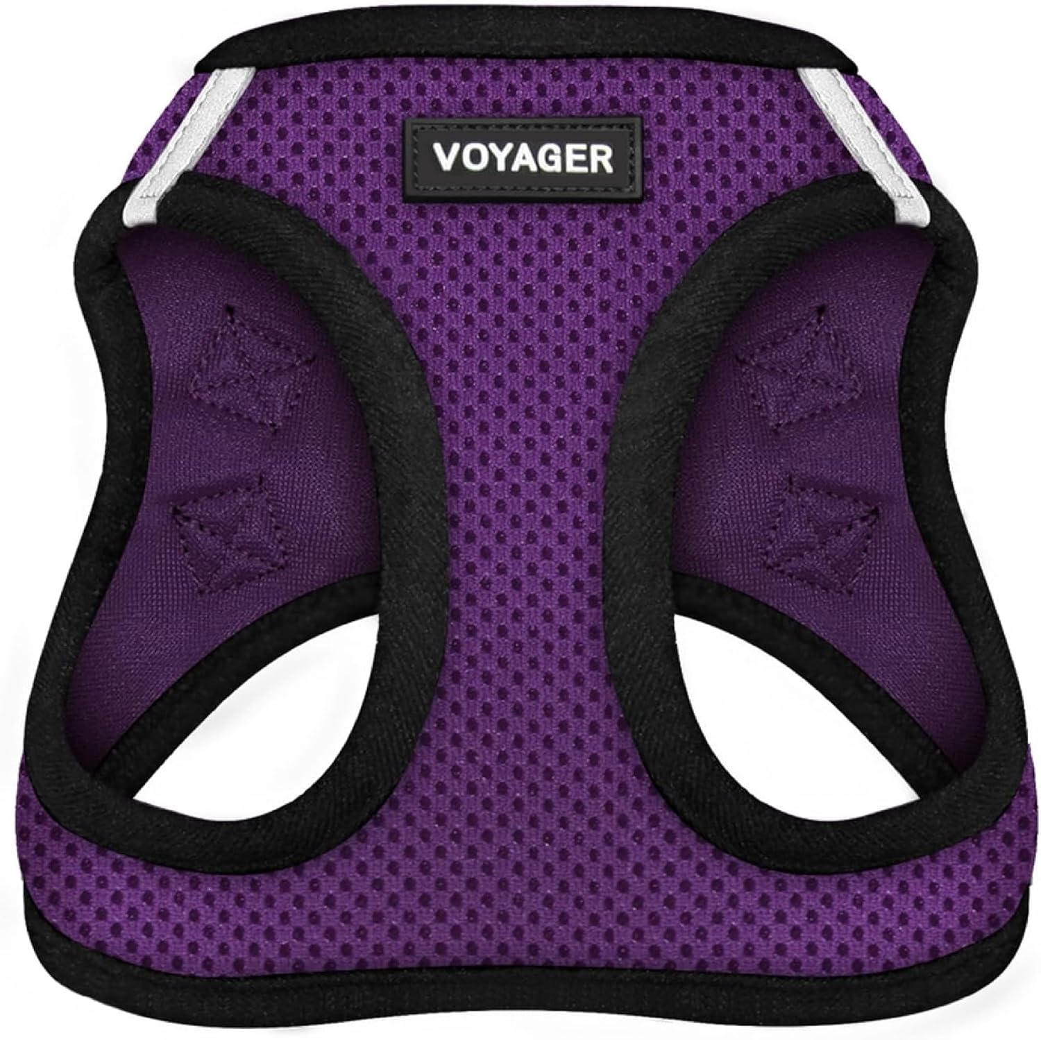 Best Pet Supplies - All Weather Mesh / Plush, Reflective, No Pull Harness for Small, Medium Dogs, Cats - Secure with Hook & Loop Fastener, Buckle, Double D-Rings - Black/Black Trim, S - Image 12