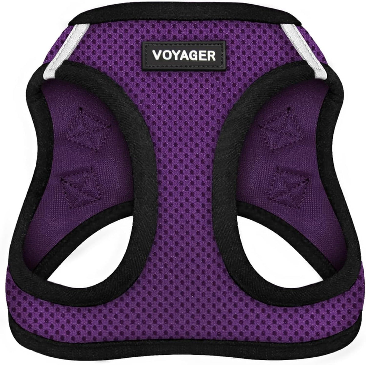 Best Pet Supplies - All Weather Mesh / Plush, Reflective, No Pull Harness for Small, Medium Dogs, Cats - Secure with Hook & Loop Fastener, Buckle, Double D-Rings - Black/Black Trim, S - Image 12