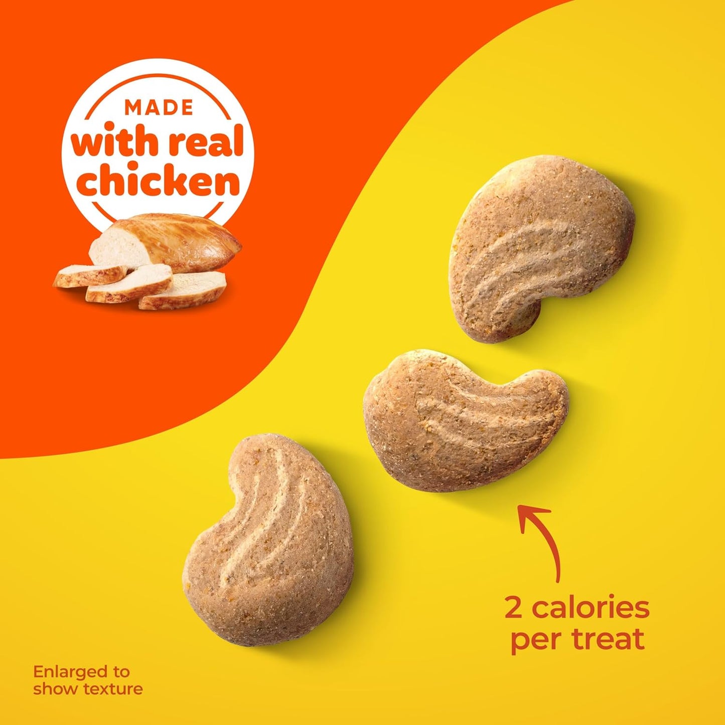 Close up of soft texture Meow Mix cat treats